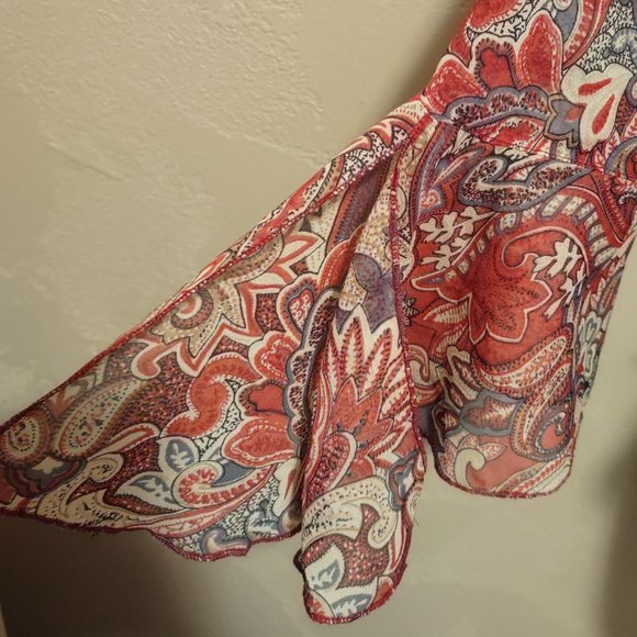 Zoey & Beth Paisley Blouse Size L - Picture 3 of 11